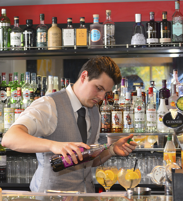 Bar Staff making drinks