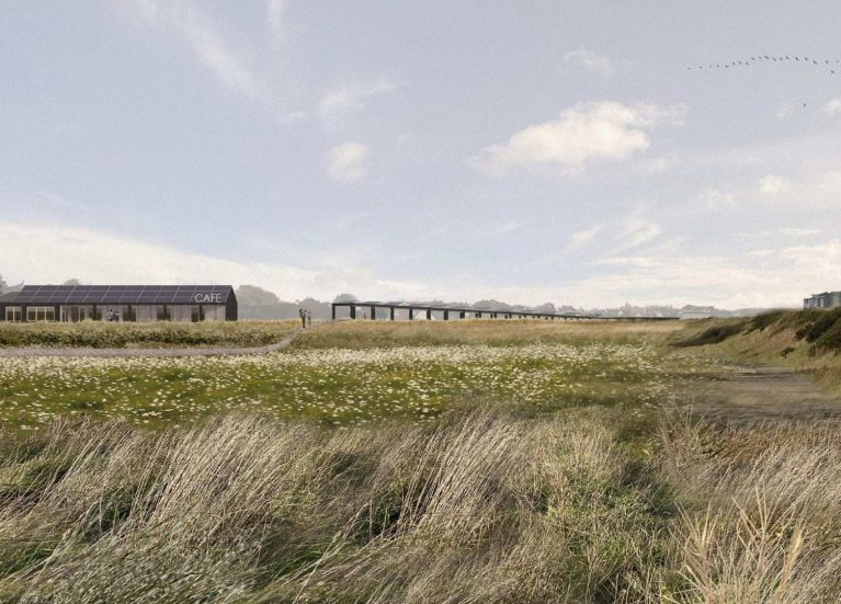 Sandilands nature reserve artist impression of welcome hub © national trust : jonathan hendry architects Sandilands Nature Reserve Artist Impression of welcome hub © National Trust / Jonathan Hendry Architects