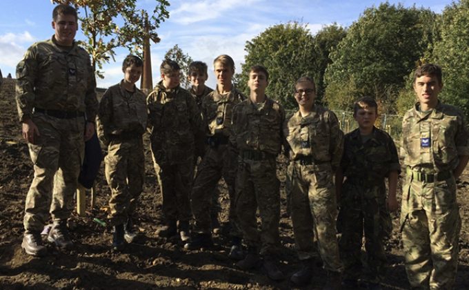 Cadets Gardening